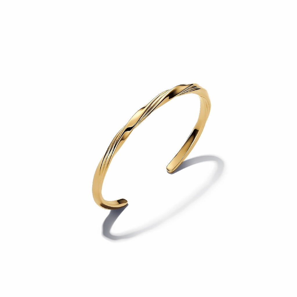 Pulsera Pandora Rígida Abierta Entrelazada