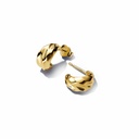 Pendientes Pandora Aro Abiertos Ondulados Dorados