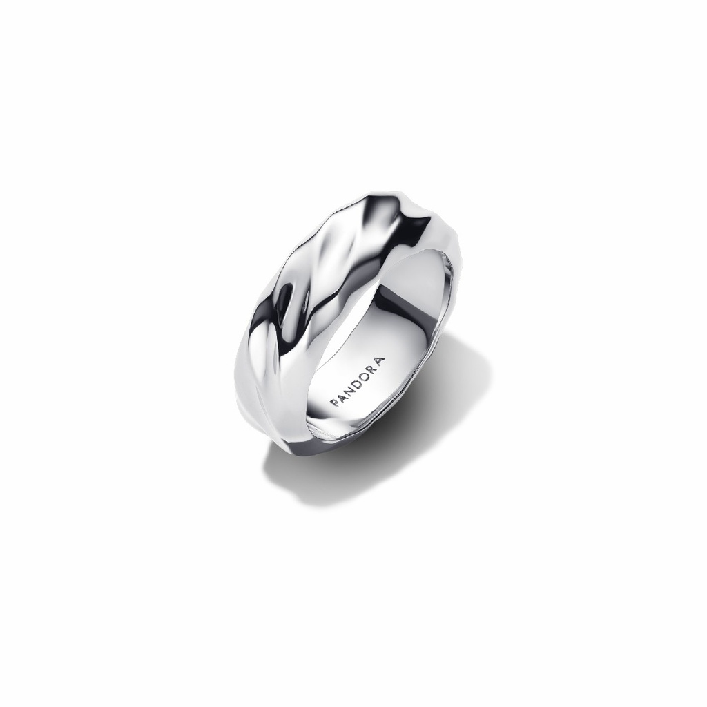 Anillo Pandora Banda Ancha Ondulada 193886C00