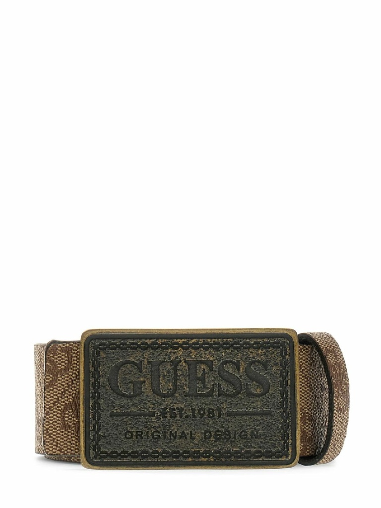 Cinturón Guess Hombre Reversible con Logotipo 4G Marron BM7818P5340-BNI