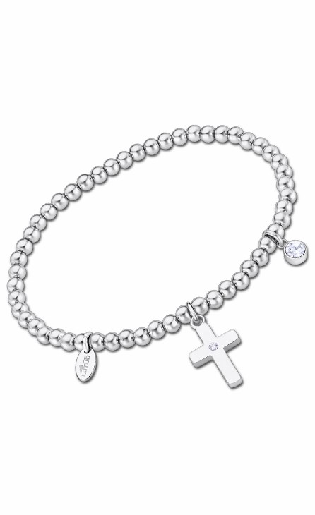 Pulsera Lotus Style Bolas Cruz Mujer Acero LS2170-2/2