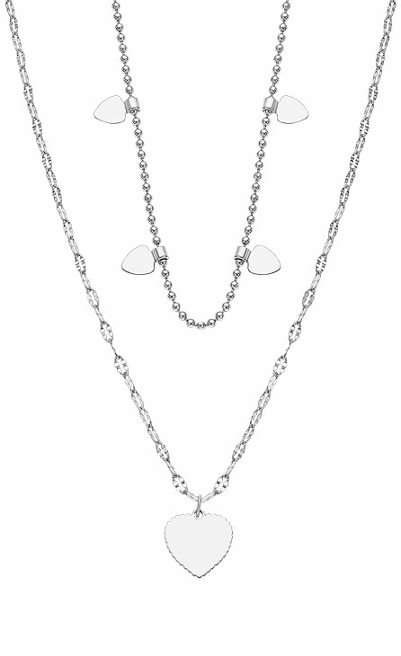 Collar Lotus Style Doble Corzones Mujer Acero Inox LS2236-1/1