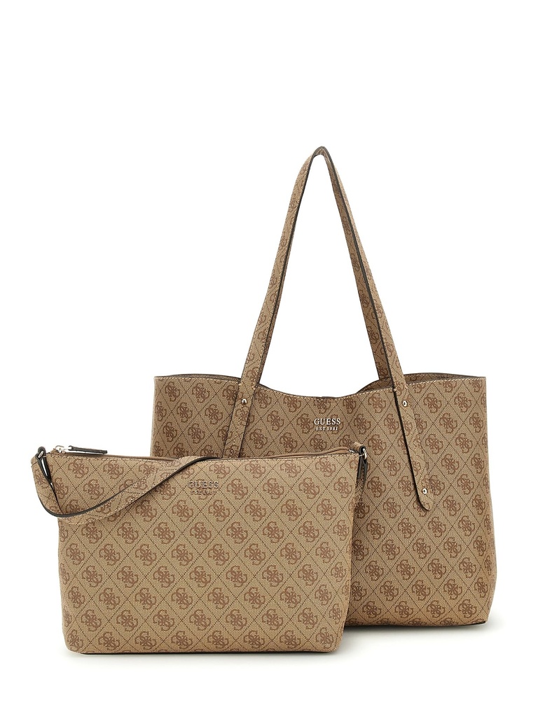 Bolso Guess Tote Brenton Marrón Logotipo 4G HWLG9648230-LTL