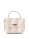Bolso Guess Mini de Mano Mirema Trenzado Blanco Multi HWWG9631200-WML