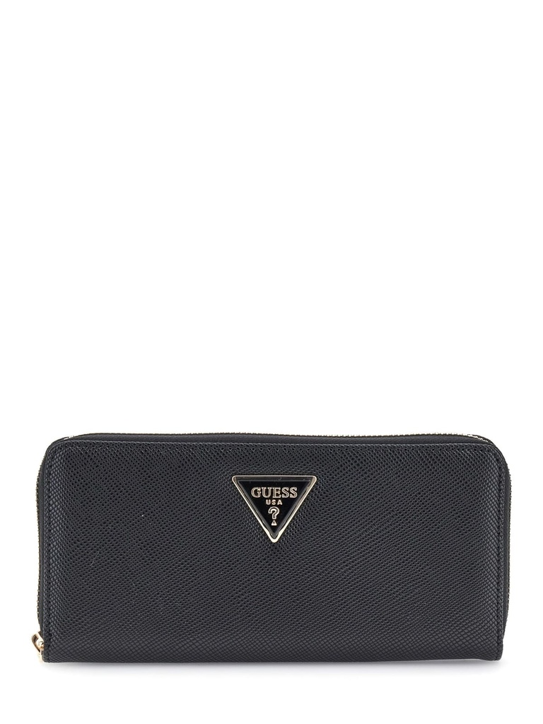 Cartera Guess Laurel SLF Large II Zip Around Negra SWZG7459146-BLACK