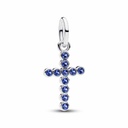 Charm Pandora Cruz Azul Brillante en Plata 794063C01
