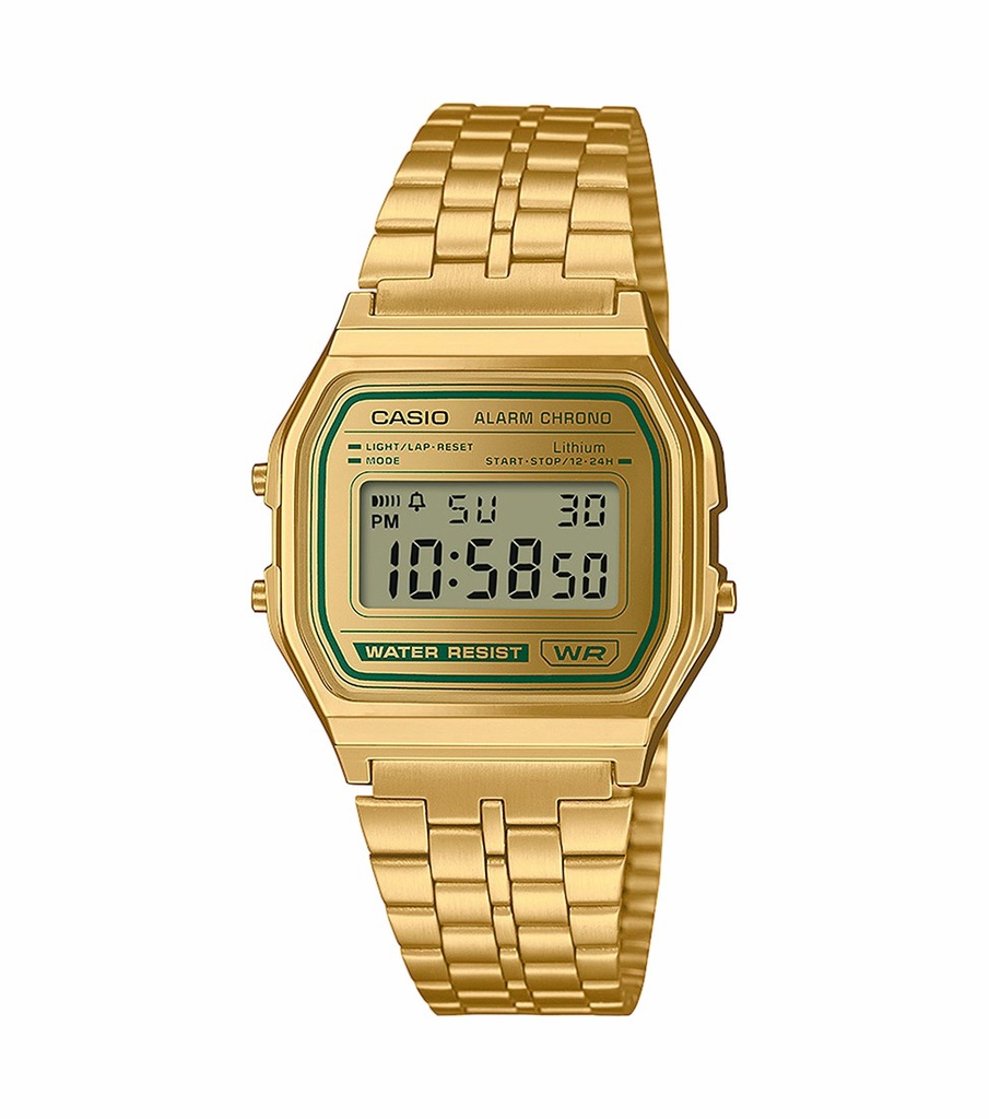Reloj Casio Vintage Hombre Acero Dorado A158WEGV-9AEF