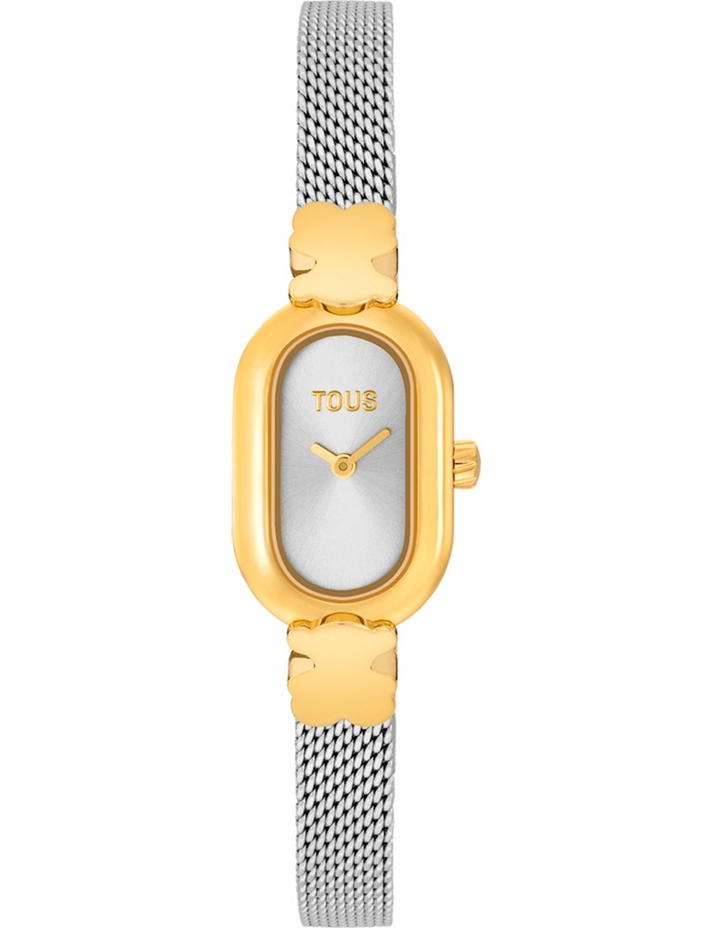Reloj Tous Oval Icon Analógico Joya Brazalete Acero y Acero Dorado 3000145300