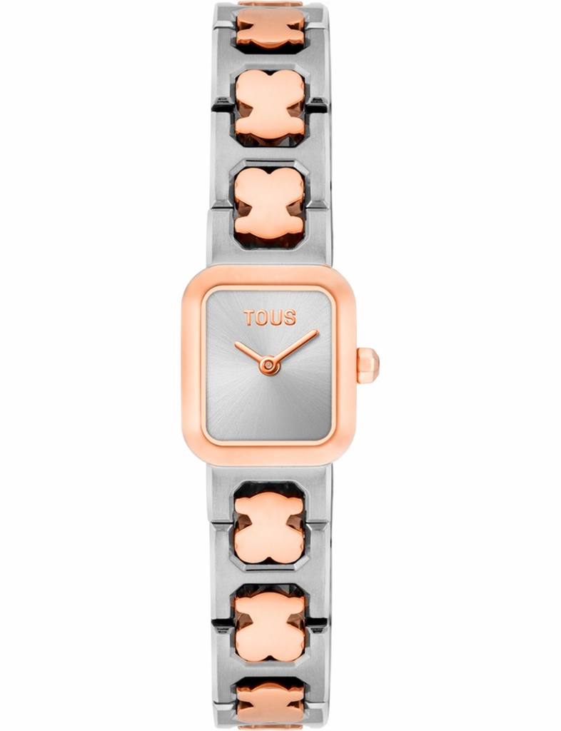 Reloj Tous Icon Time Analógico Brazalete Acero y Acero Rosado 3000146000