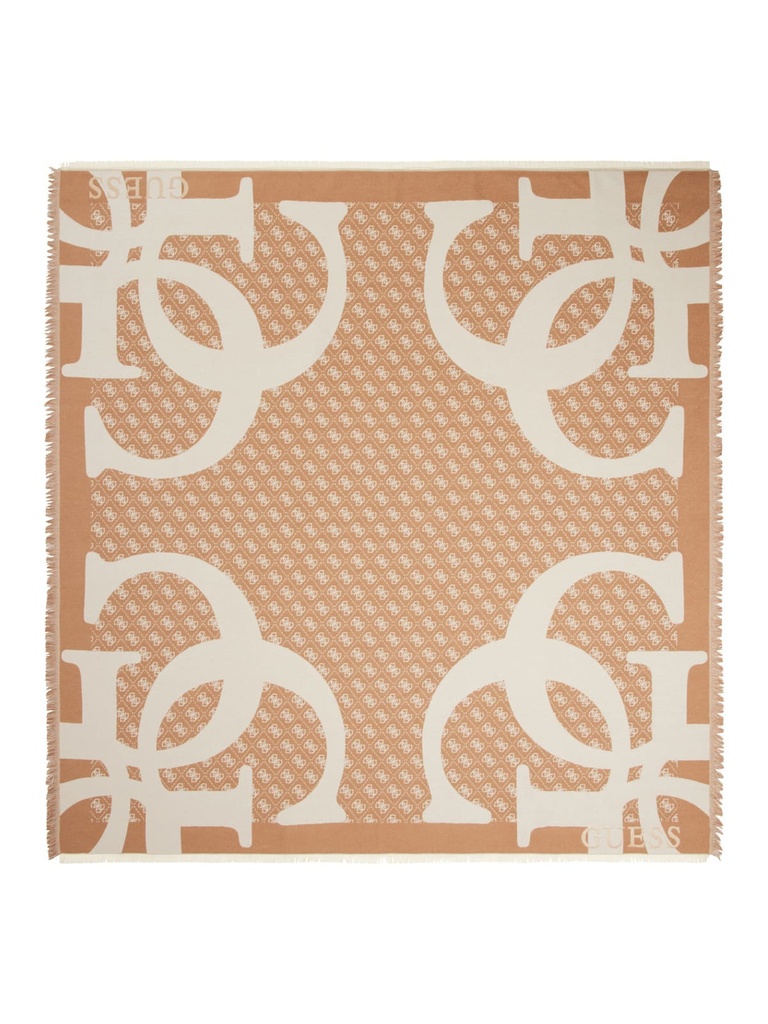 Bufanda Guess Jacquard Kefiah 135x135 Marrón AW5418POL03-BEI