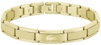 Pulsera Lacoste Stencil Dorado Hombre2040219