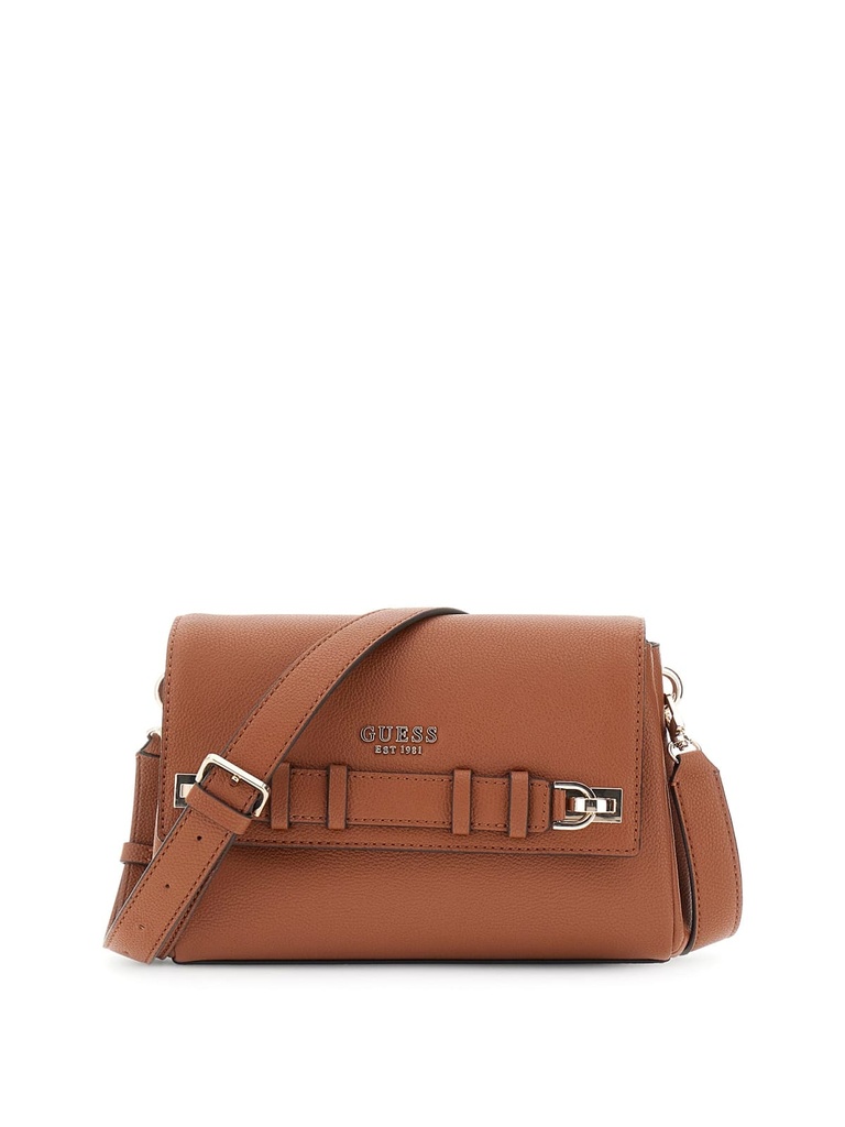 Bolso Guess Gregoria Flap Crossbody Coñac HWBG8546200-COG