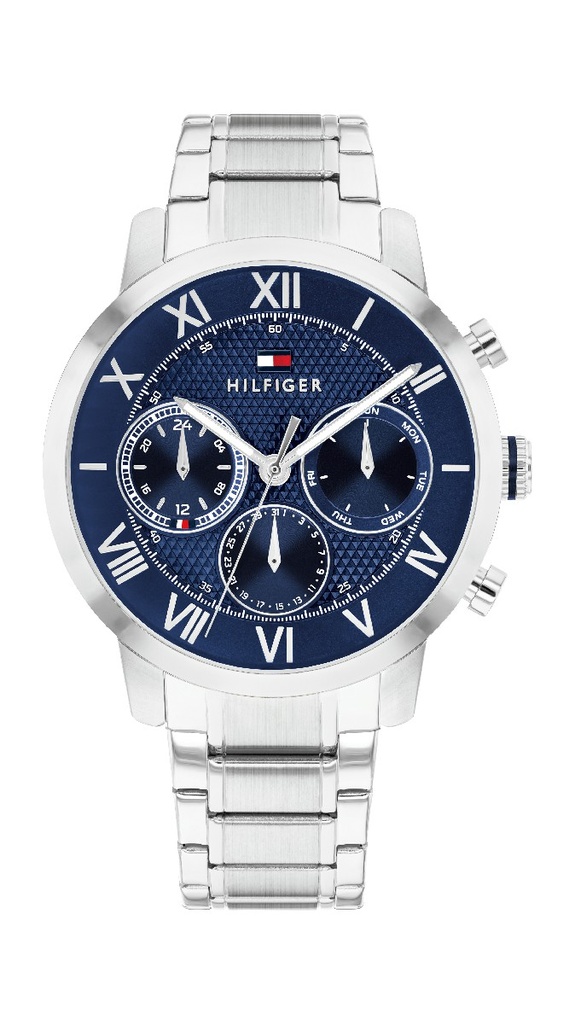 Reloj Tommy Hilfiger Hombre Caja y Armis Acero Azul 1710728