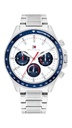 Reloj Tommy Hilfiger Hombre Clark Plateado Multifunción 1792238