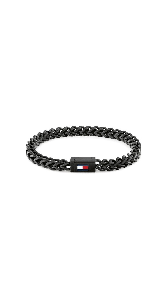 Pulsera Tommy Hilfiger Acero Inox Negro Hombre 2790649