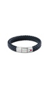 Pulsera Tommy Hilfiger Piel Trenzada Azul y Acero Inox Hombre 2790660