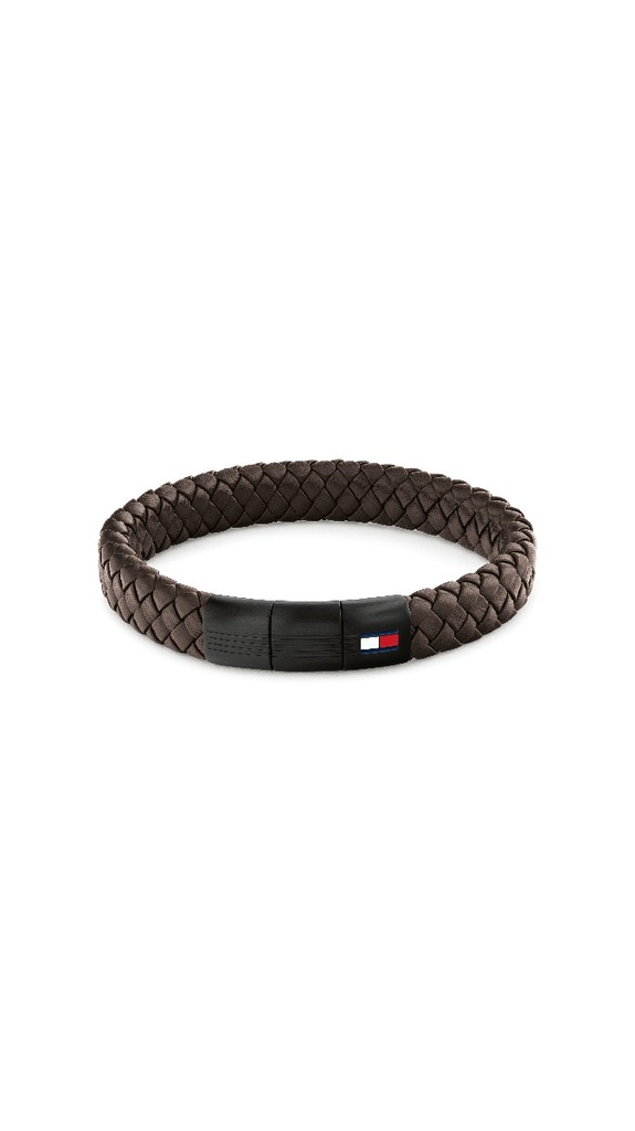 Pulsera Tommy Hilfiger Cuero Trenzado Marrón 2790661