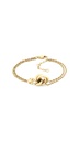 Pulsera Tommy Hilfigerde Doble Cadena Acero Inox. con Nudo Marinero Mujer 2780991