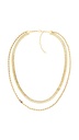 Collar Tommy Hilfiger Doble Cadena Acero Inox. Dorado Mujer 2780980