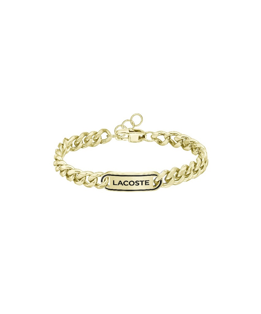 Pulsera Lacoste District Acero Dorado Hombre 2040225