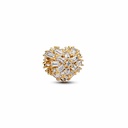 Charm Pandora Corazón Dorado Circonitas 764240C01