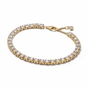 Pulsera Tenis Ancha Brillante Dorada 563539C01