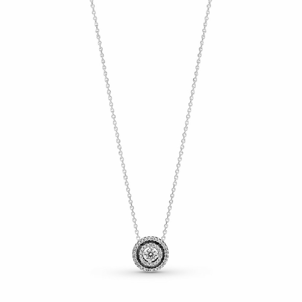 Collar Pandora Doble Halo Brillante