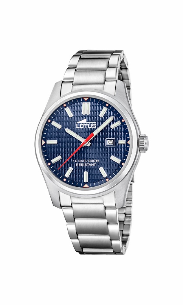 Reloj Lotus Clasico Hombre Azul Acero 19060/4