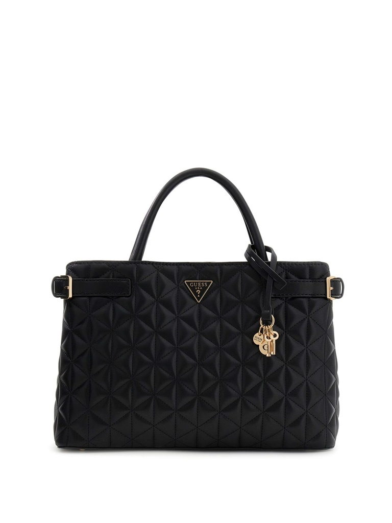 Bolso Guess Paisleigh Girlfriend Satchel Negro HWQG9883060-BLA