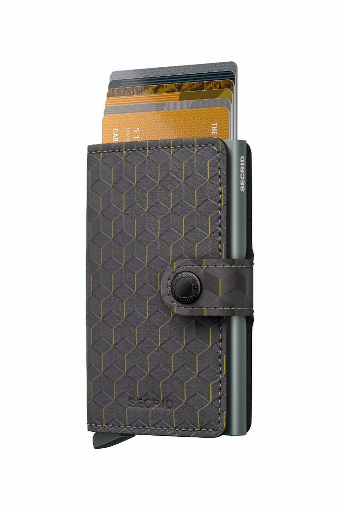 Cartera Secrid Miniwallet Optical MOp-Grey-Yellow