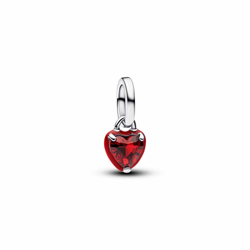 Charm Pandora Mini Colgante Corazón Chakra Rojo 793042C05