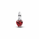 Charm Pandora Mini Colgante Corazón Chakra Rojo 793042C05
