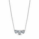 Collares Pandora Triple Halo Corazón Plata 394412C01-45