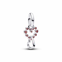 Charm Pandora Colgante Corazones Conectados y Gemas Rojas 794435C01