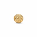 Charm Pandora Mini Cara Feliz Textura Dorada 764526C00