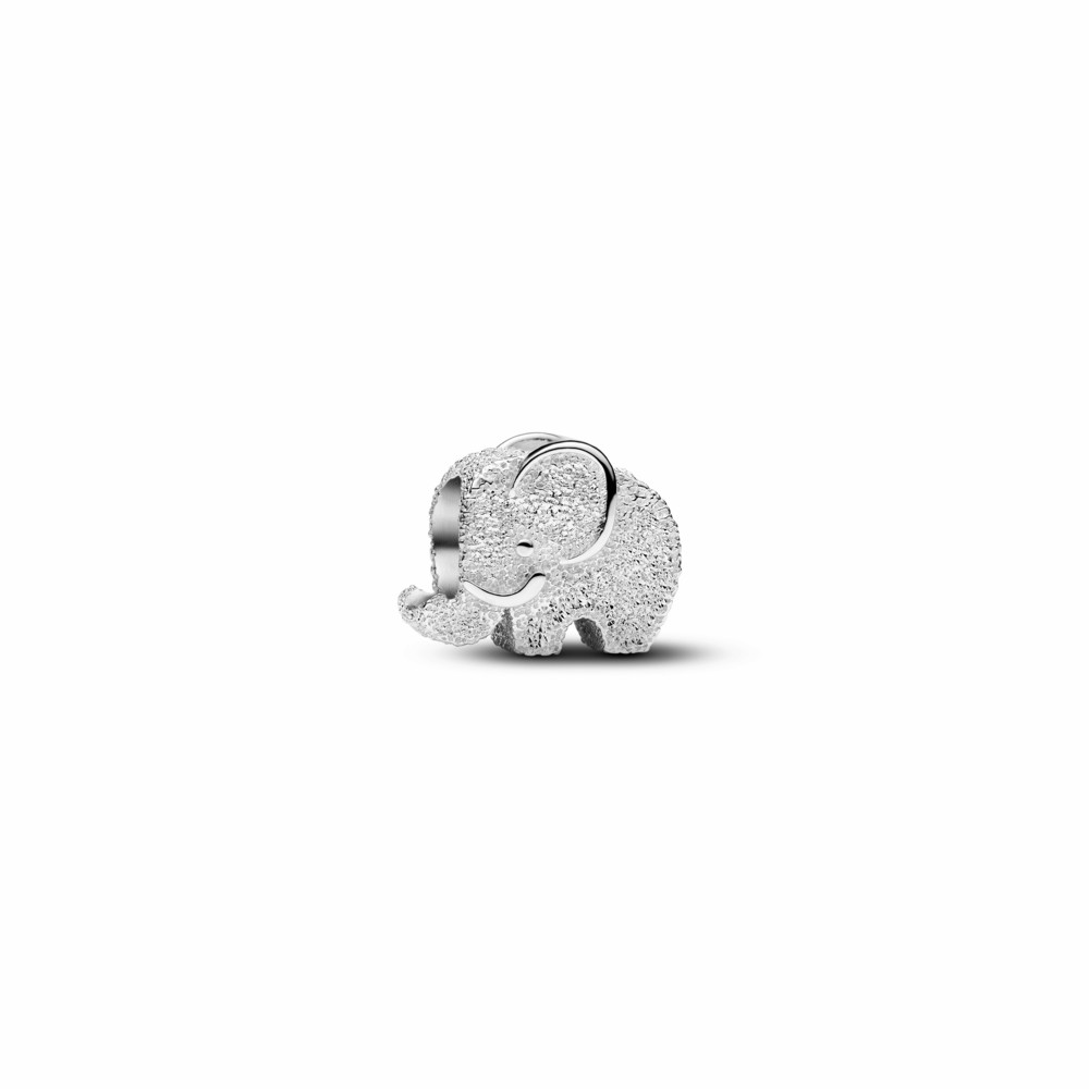 Charm Pandora Mini Elefante con Textura Plata 794528C00
