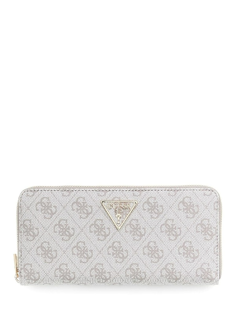 Cartera Guess Lauresl II SLG Large Zip Around Gris Claro Logo SWSG7459146-DKO