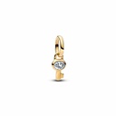 Charm Pandor a Mini Colgante Llave Dorado 764339C01