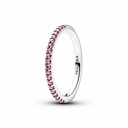 Anillo Pandora Banda Brillante Rosa Plata 192999C02