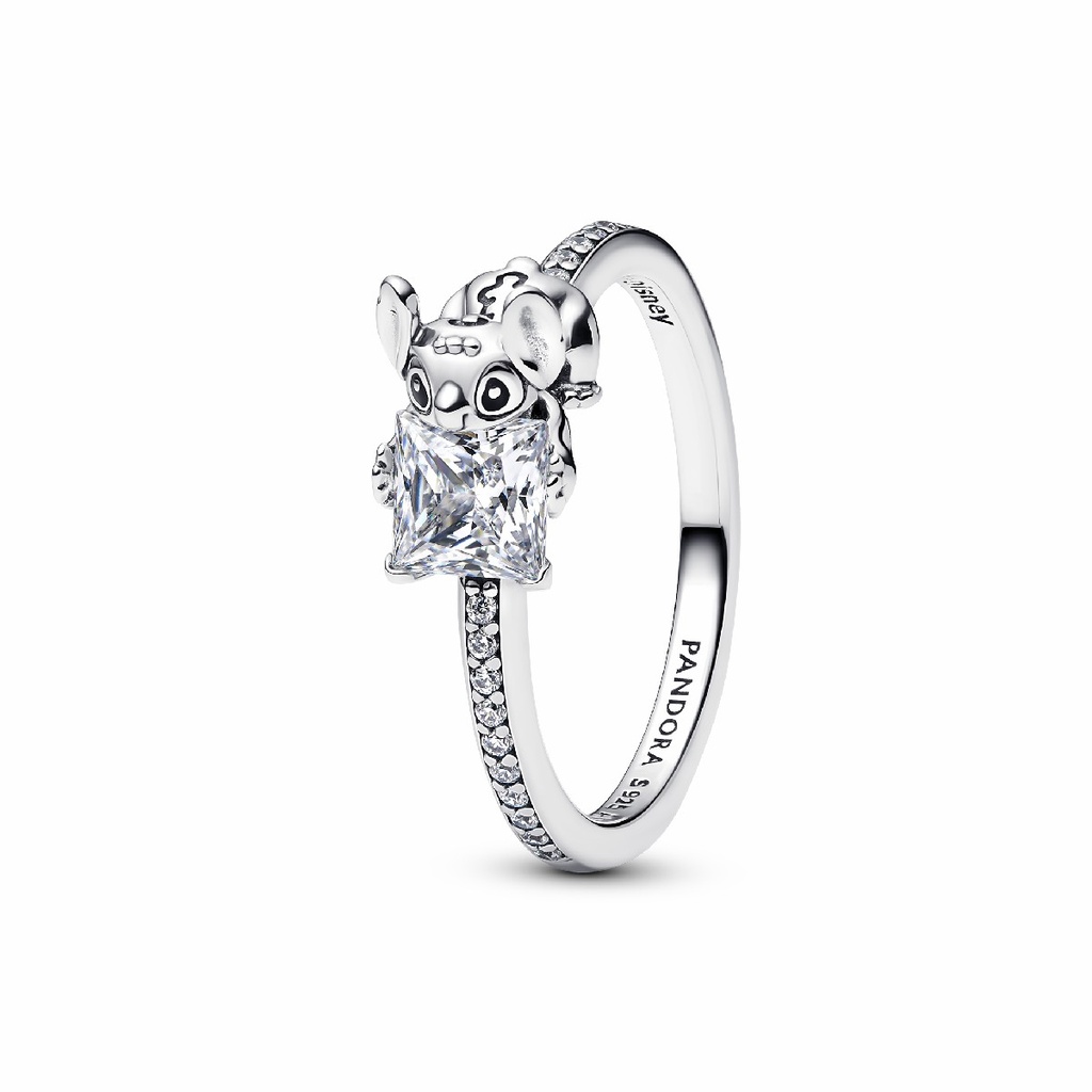 Anillo Pandora Gema y Stitch de Disney Plata de primera ley