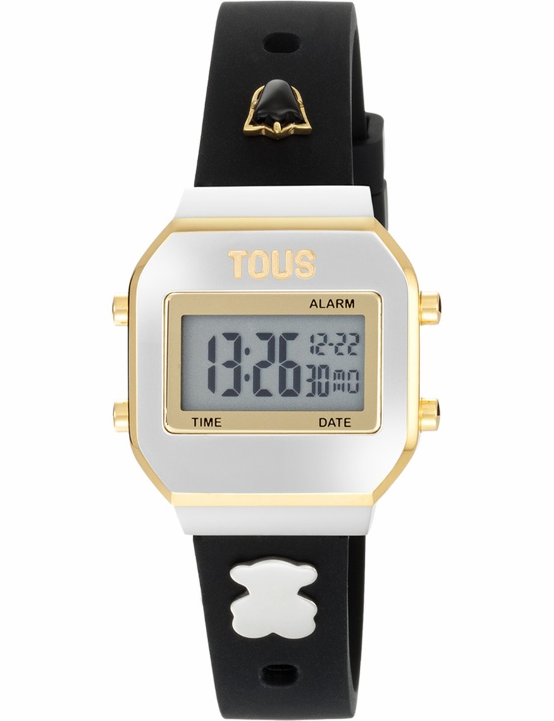 Reloj Tous XPRESurSLF SS Charms Digital Plateado y Negro 3000150800