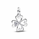 Charm Pandora Colgante Trébol Cuatro Hojas Corazón Plata 793034C01