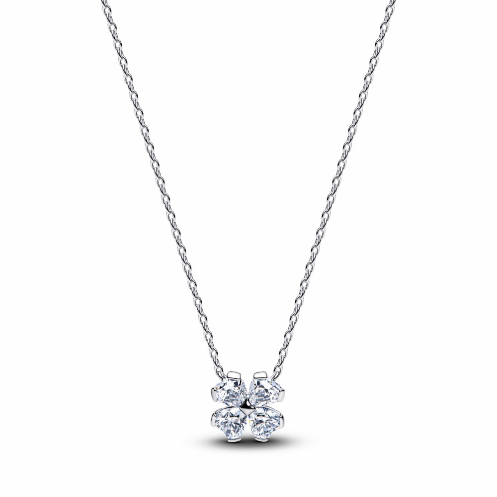 Collar Pandora Trébol de la Suere Brillante Plata 394502C01-45