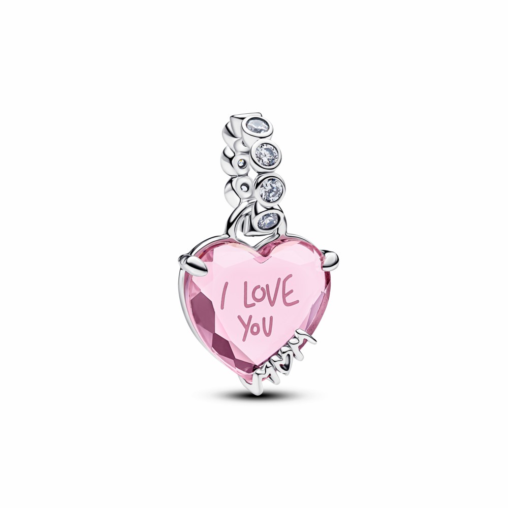 Charm Pandora Colgante I Love You Mom "Te Amo Mama" 794464C01