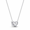 Collar Pandora Corazón y Mariposa Plata 394477C01-45