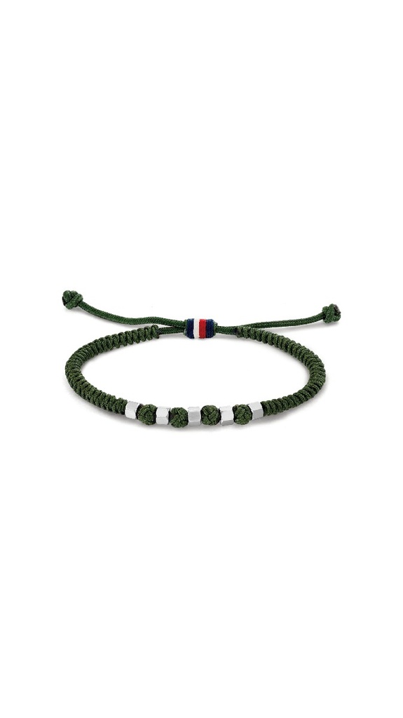 Pulsera Tommy Hilfiger Hombre Ajustable Nylon Verde 2790680