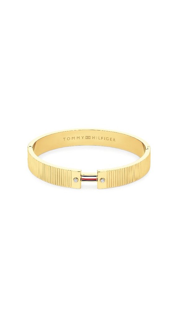 Pulsera Tommy Hilfiger Stripes XMM Blangle Mujer Acero Dorado 2781046