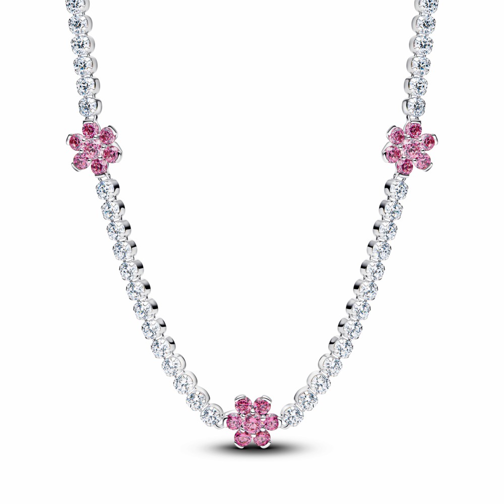 Collar Pandora Tenis Flor Rosa 394561C01-40