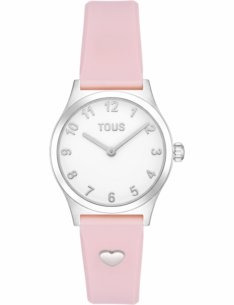 Reloj Tous Epic Icon KDT Niña Silicona Rosa y Charms Plateados 3000149000