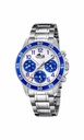 Reloj Lotus Junior Niño Acero y Esfera Blanca/Azul 18580/7